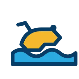Swimming lower in the water