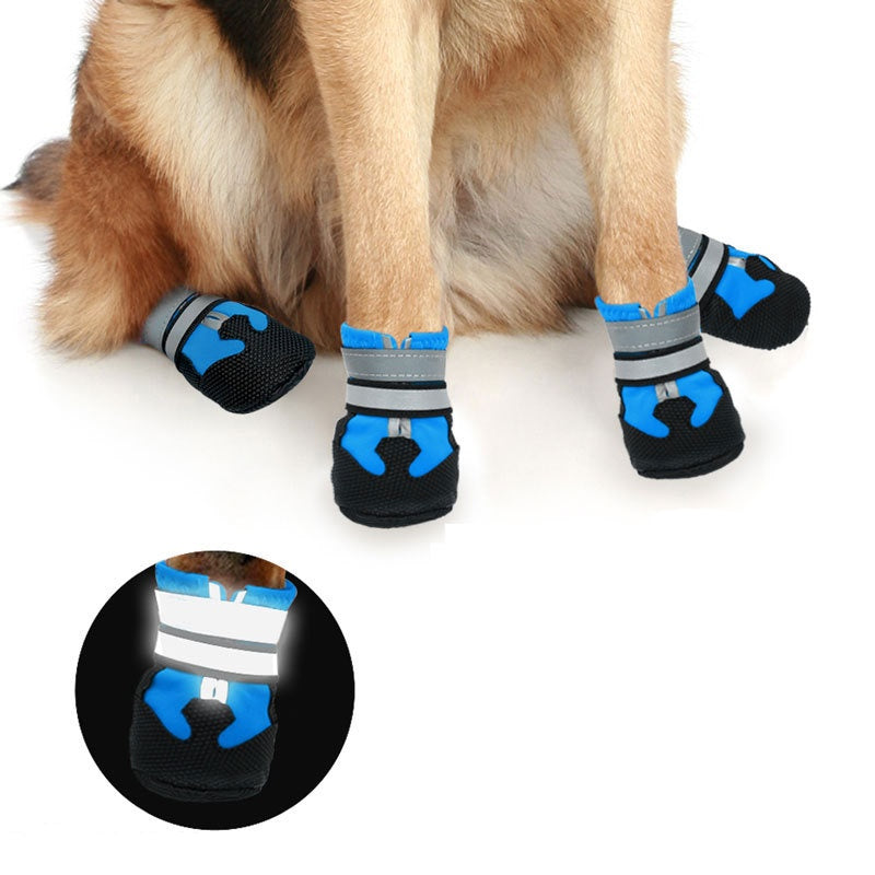 DiWater-Resistant Dog Boots For Medium Large Dogs,Non-Slip Dog Shoes For Winter Snow,Lightweight Paw Protector For Cold Pavement,Soft Dog Booties For Outdoor Walking Indoor Hardfloors
